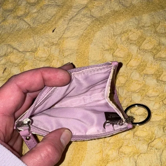 🌸☮️🍦☔️Coach Pink and Cream Patchwork Tote and Small Change Pouch - Picture 14 of 14